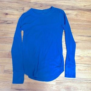 Turquoise GAP long sleeved fitted shirt